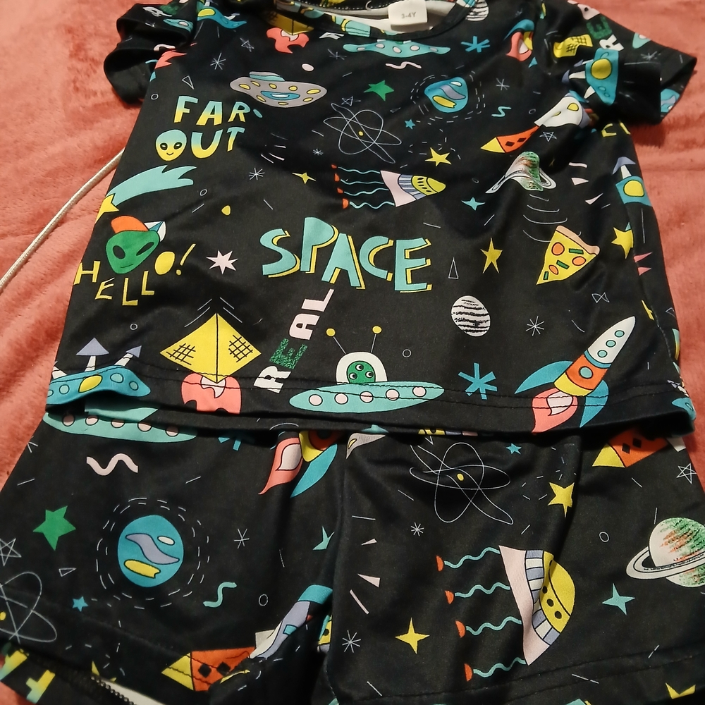 Space Adventure Boys Short Set